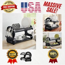 Durable 2-Tier Dish Rack in