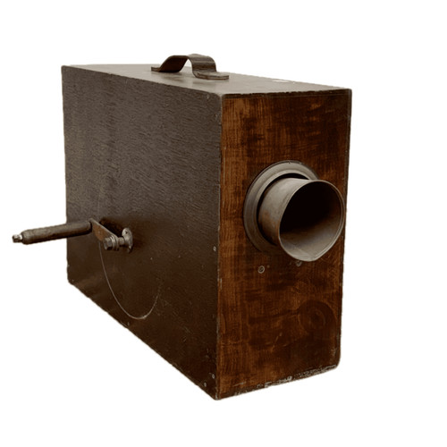 Vintage hand cranked fog - hand,