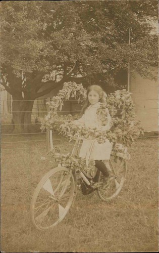 Cute little girl bicycle - little,