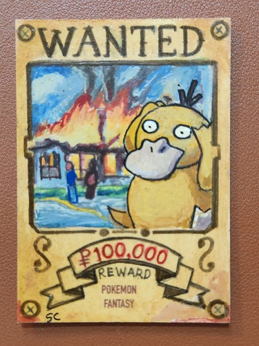 Psyduck wanted poster pokemon - psyduck,