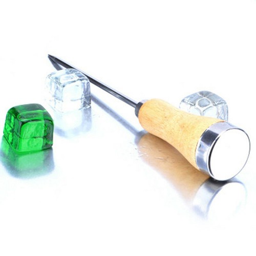 Vintage ice pick handle - ice, metal