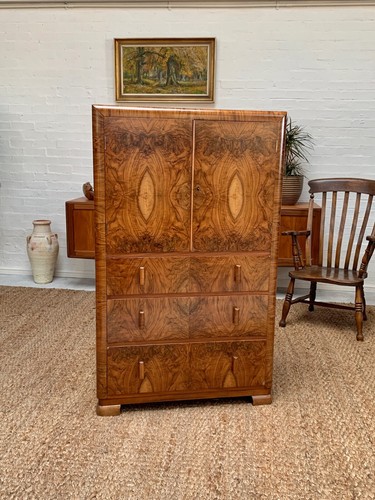 Quality figured walnut tallboy - quality,