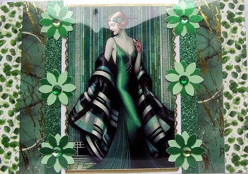 Art deco style lady posh - deco,