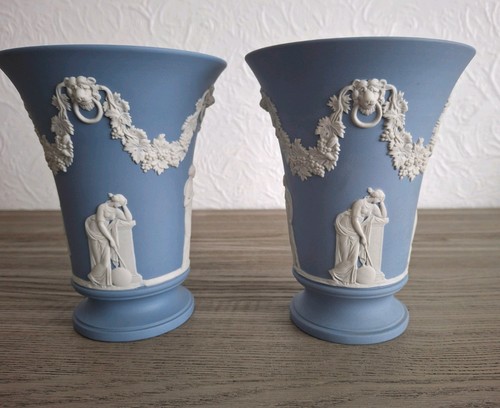 Pair wedgwood jasperware - of,