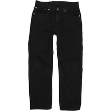 Levi's 751 Men Black Straight Regular Jeans W33 L30 (59423)