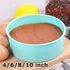 4/6/8/10inch Tins Baking Muffin Bakeware Non-stick Silicone Round Cake Pan Mould