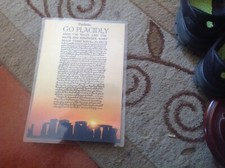 DESIDERATA Poem  ON  STONEHENGE BACKDROP LAMINATED No5