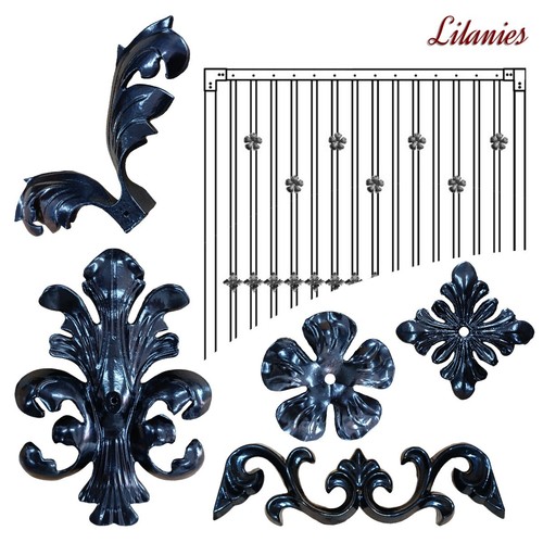 Steel gate decorative casting - steel,