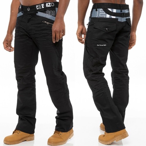 Enzo mens straight leg jeans - straight,