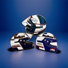 Set of 3 Alain Prost F1 Helmet