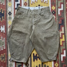 Vintage WW1 Era US Army Buckle Back Jodhpur Breeches Hemmed Shorts Sz 30