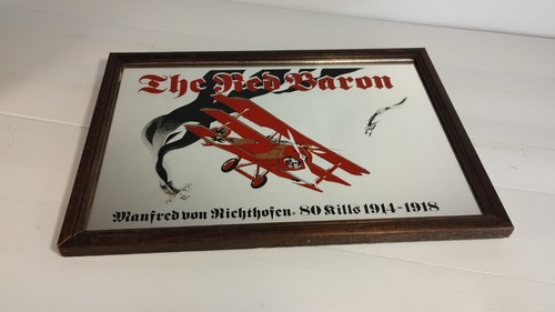 Red baron mirror - mirror, bi-plane