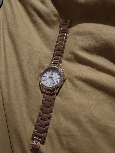 Rose gold women watch - gold, with