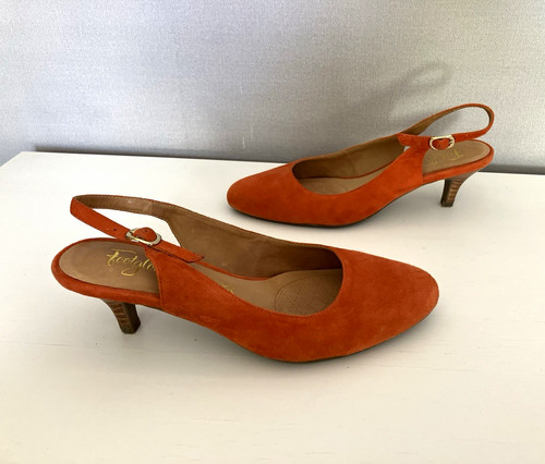 Footglove orange suede - orange,