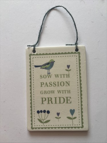 Garden ceramic decorative sign - garden,
