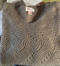 AFIBEL WOMEN POINTELLE KNIT JUMPER UK 20 /22 New And Unworn