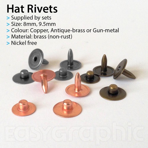 Hat rivets studs - rivets,