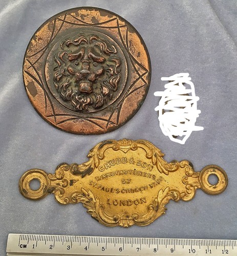 Rare antique brass - brass, chubb