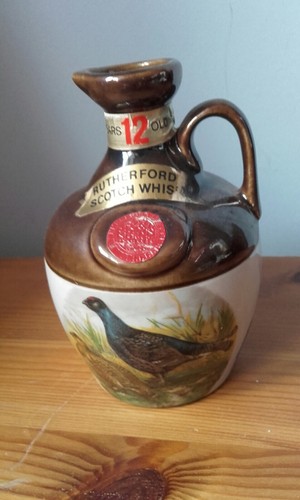 Stoneware whisky flagon - stoneware,