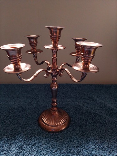 Candlearbra copper effect - candlearbra,