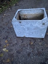 Vintage galvanised water tank - galvanised,