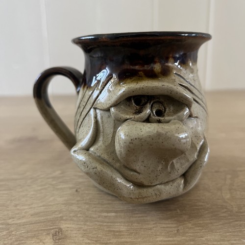 Vintage ugly pottery - vintage, mug