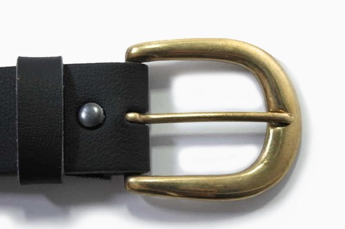 Belt 38mm brass buckle - belt,