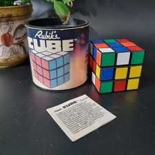 Vintage Rubiks Cube Collectable Toy Origional Box And Manal Collectable 