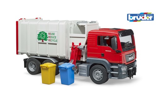 Bruder garbage truck side - bruder,