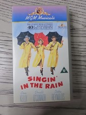 Singin' In The Rain Musical Gene Kelly VHS PAL  Remastered 40th Anniversary Ed