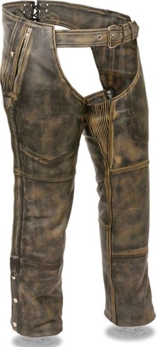 Men distressed brown genuine - brown,