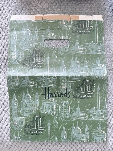 Vintage harrods green carrier - harrods,