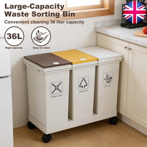 Recycling bin with - wheels, /