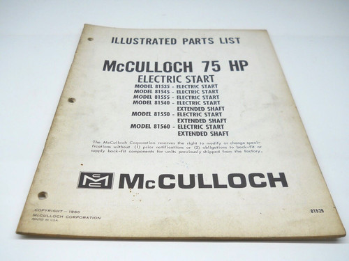 Mcculloch boat motor - boat, hp