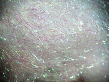 Irish Fly Supplies Soft Flash Dubbing- Pearl Faux seals fur.