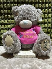 ME TO YOU - Special Friend - Tatty Teddy Bear, Grey with Blue Nose - with Tag 