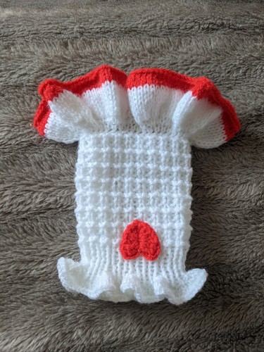 Hand knitted dog jumper - , with