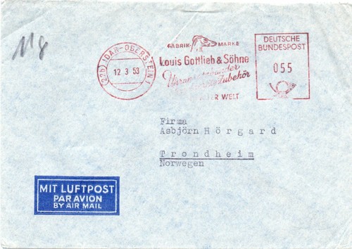 Germany brd airmail cover - germany/brd:,