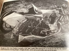 PANTHER SCHNEIDER SIDECAR OUTFIT COMBINATION MOTORCYCLE ARTICLE
