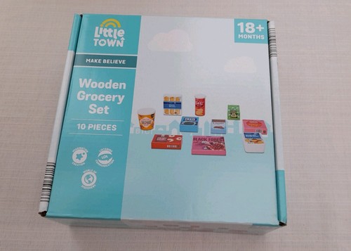 Little town wooden grocery - little,
