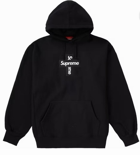 Supreme mens black hoodie box - black,