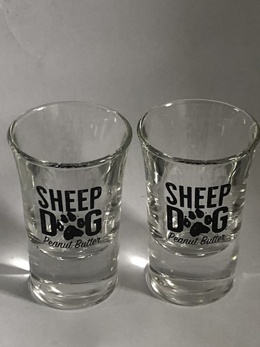 Sheep dog whiskey shot glasses - whiskey,