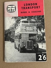 Vintage Ian Allan ABC London Transport Buses &Coaches Booklet 17th Edition 1960