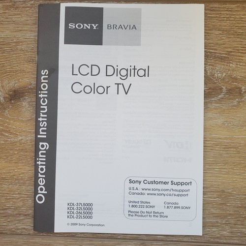 Sony bravia lcd manual - tv,