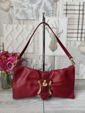 b makowsky Real Red leather handbag Over Shoulder Bag