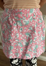 FLORAL HALF APRON (WAIST APRON) WITH POCKET - ONE SIZE