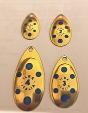 ILBA Spinner Blades Gold /Blue, Dec Spots, Tondo Model Sizes 1-4
