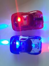 TRACK CARS 2 PACK TOYS LED FLASHING BATTERY OPERATED INTERACTIVE  BOYS/GIRLS 3+