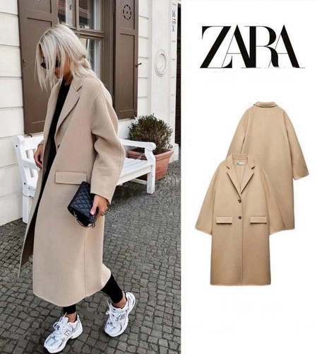 Zara camel double - camel,