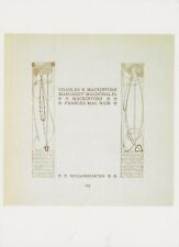 POSTCARD Chas Rennie Mackintosh "Title Page for Ver Sacrum, no. 23" 1901 MINT